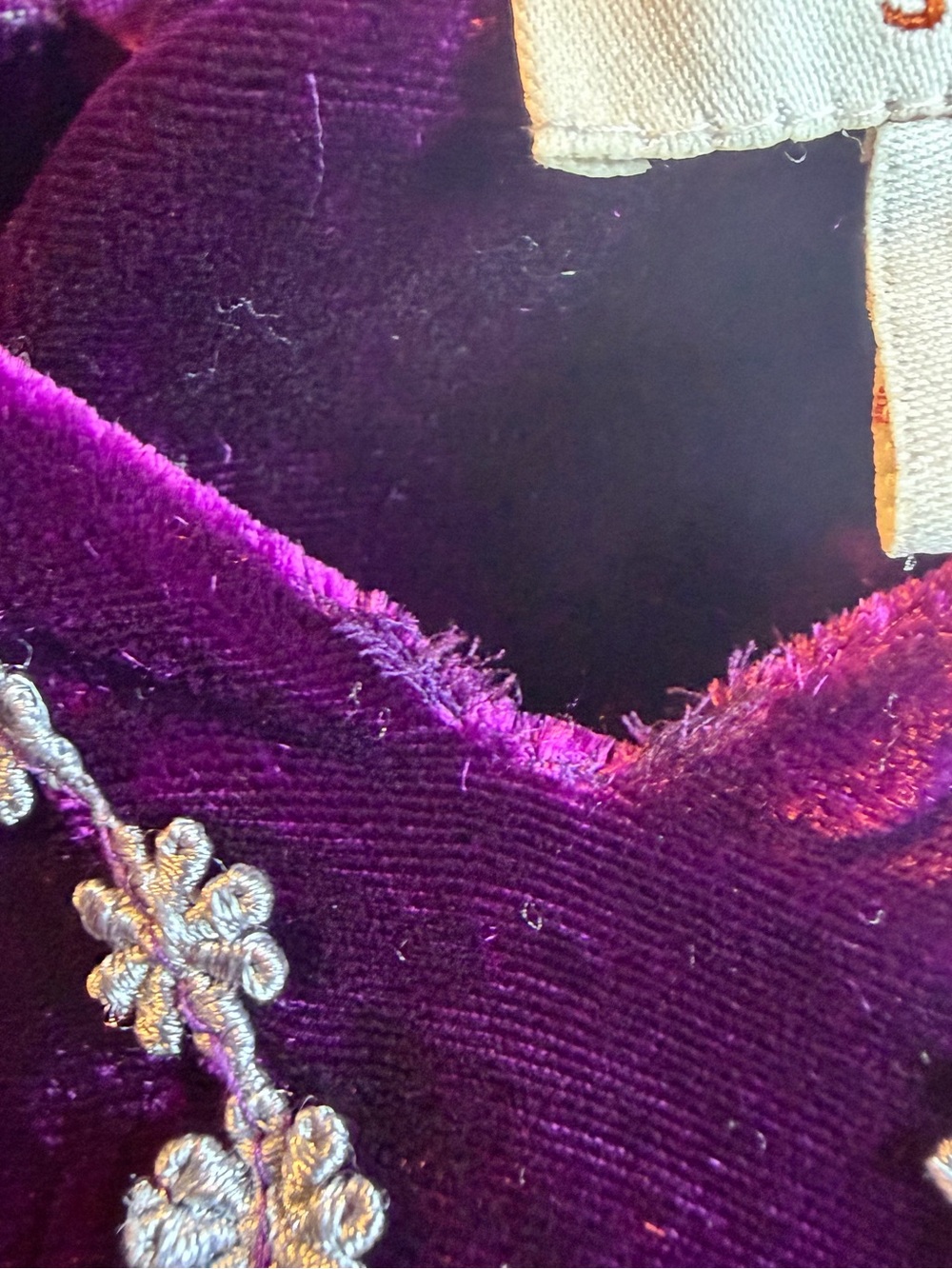 Sundance Plum Velvet & Silk Blend Embroidered Tunic - Picture 13 of 16